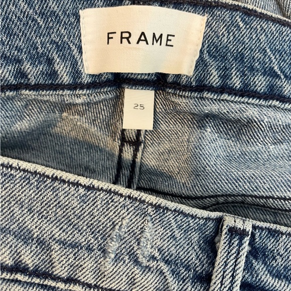 Frame Womens Le Garcon Beldon Rips Straight Leg Jeans Size 25 Distressed - Picture 7 of 12